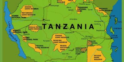 Eine Karte von Tansania