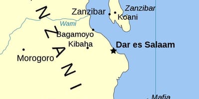 Tansania-Inseln Karte
