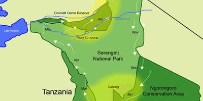 Karte von Tansania migration 